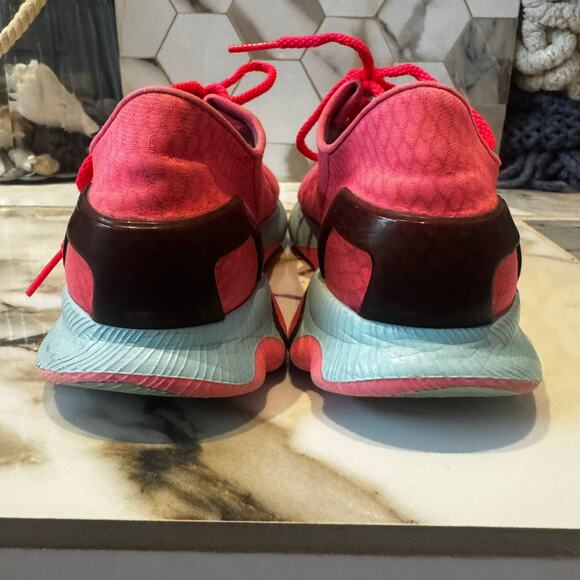 Under Armour Women's Speedform Apollo Pink/Blue Running Sneakers Size 9 - Picture 5 of 8